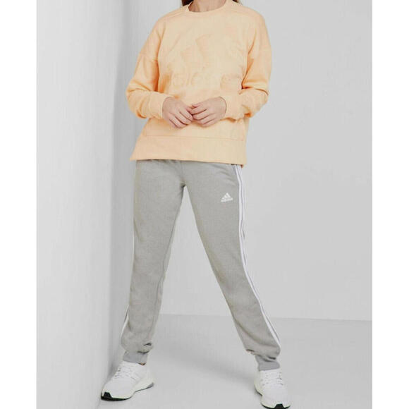 Adidas Women's ID Glam Logo Sweatshirt Glow Orange  sz. M - Picture 6 of 6